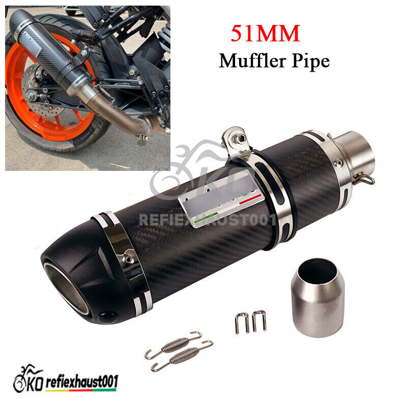 Universal 38-51mm Muffler Vent Pipe Exhaust Tail Tip Modified Silencer Vent Tube