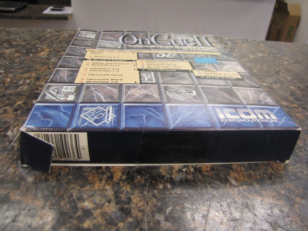 Vintage OnCuell File Application Manager For Macintosh Software 1991 CIB BOX