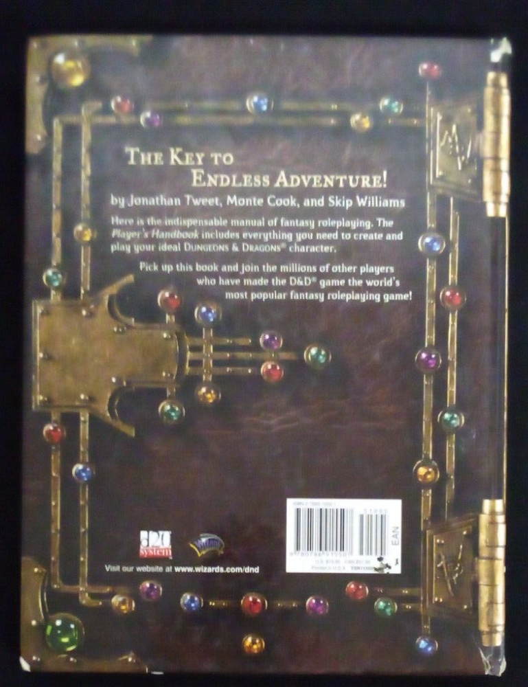 DUNGEONS AND DRAGONS D&D PLAYERS HANDBOOK CORE RULEBOOK 1 h