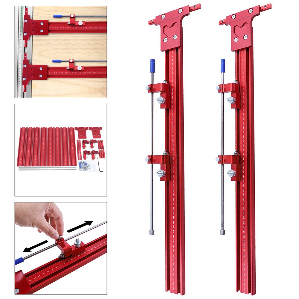 NEW Parallel Rail Guide System Track Saw Woodworking Guide Carpentry Tool Set US
