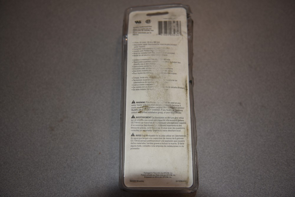 ProSelect PSW12708 Electric Upper Thermostat w/Hi-Limit 120-480V