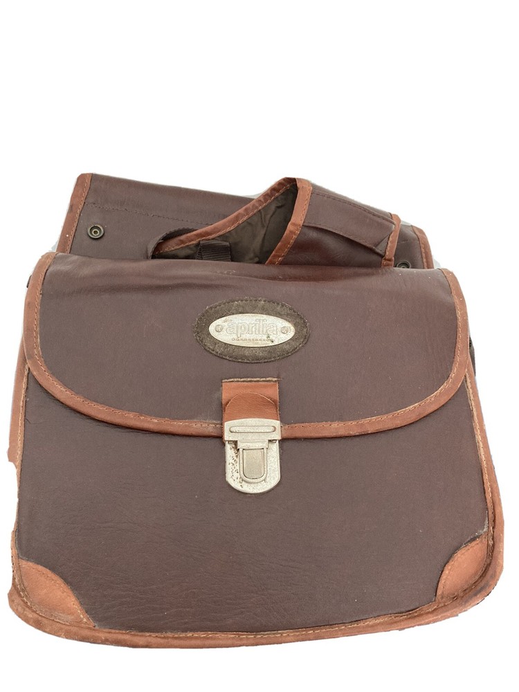 Leather Side Bag for Scarab 50 Aprilia