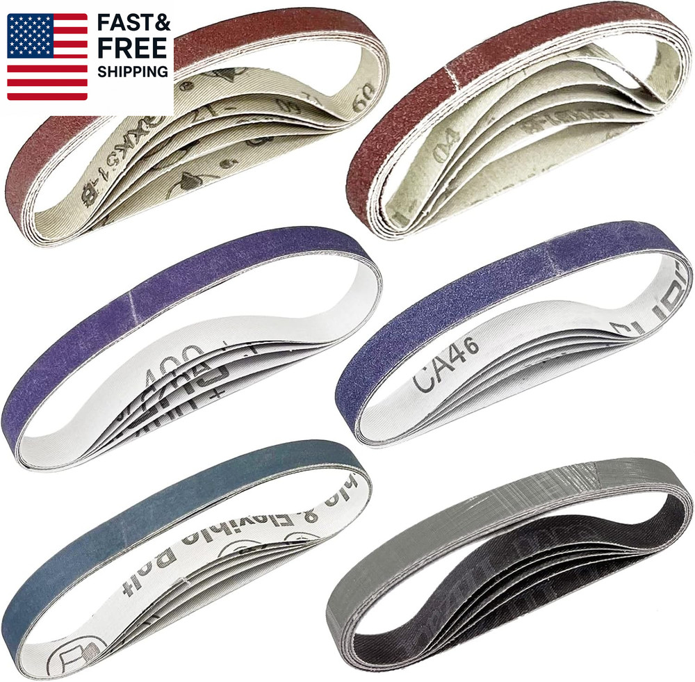 30 Pcs 1/2" X 12" Replacement Sharpening Belt Kit for Official Work Sharp Knife