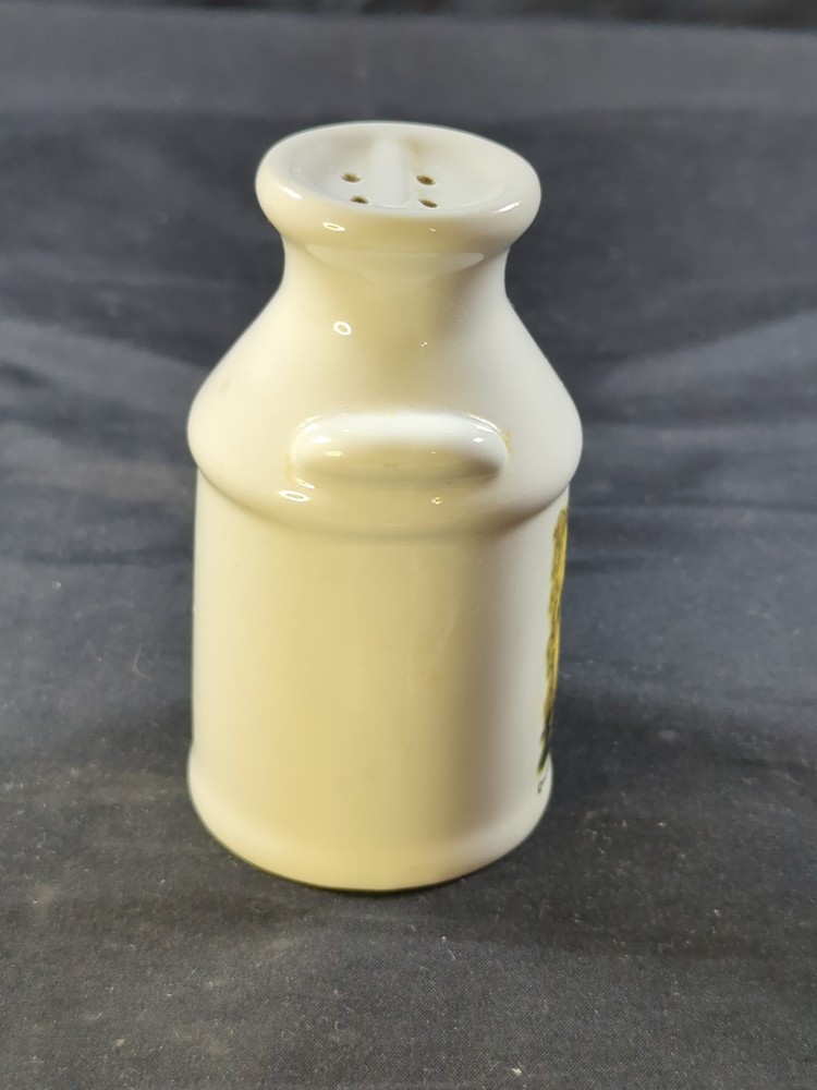 White Ceramic Milk Can Shaped Salt Or Pepper Replacement Shaker Decor chicken