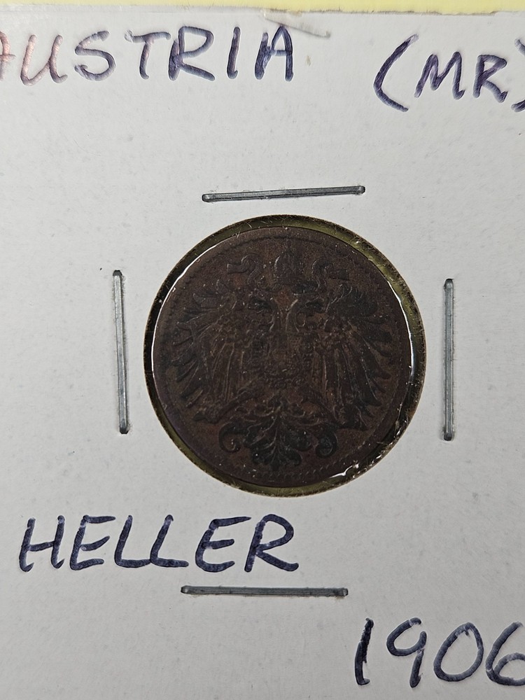 COINS - AUSTRIA - 2 HELLER 1906