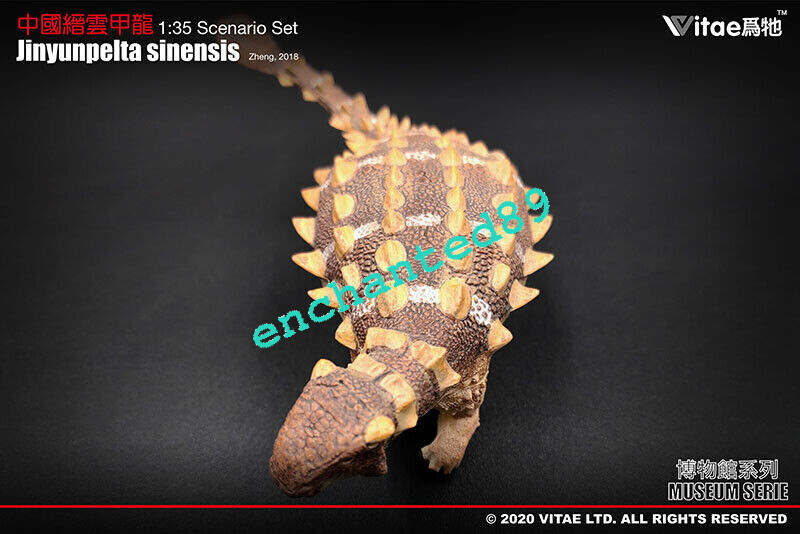 Vitae Jinyunpelta sinensis Ankylosaurus Dinosaur Statue Model Display with Base