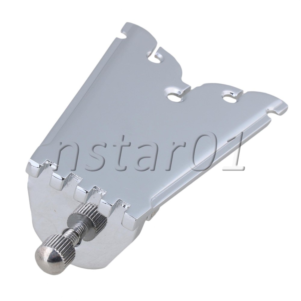 5 String Zinc Alloy Banjo Tailpiece Silver