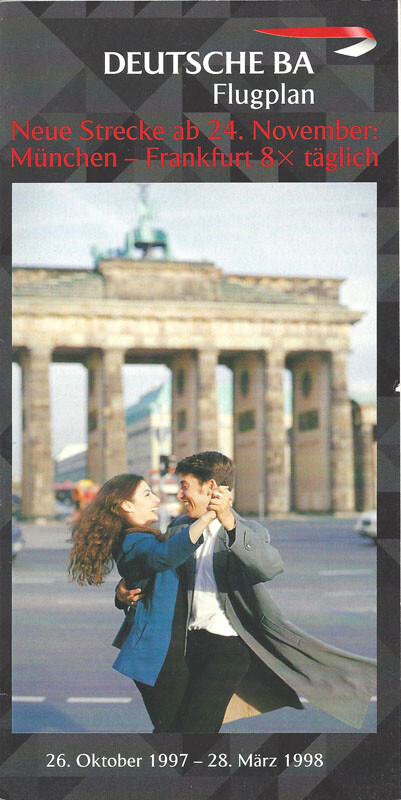 Deutsche BA system timetable 10/26/97 [1062] Buy 4+ save 25%