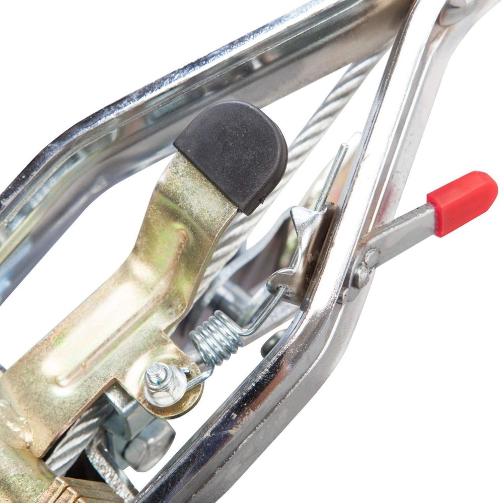 BIG RED 4 Ton Torin Come-Along Double Gear Hand Cable Puller, 3-Hooks, T32054