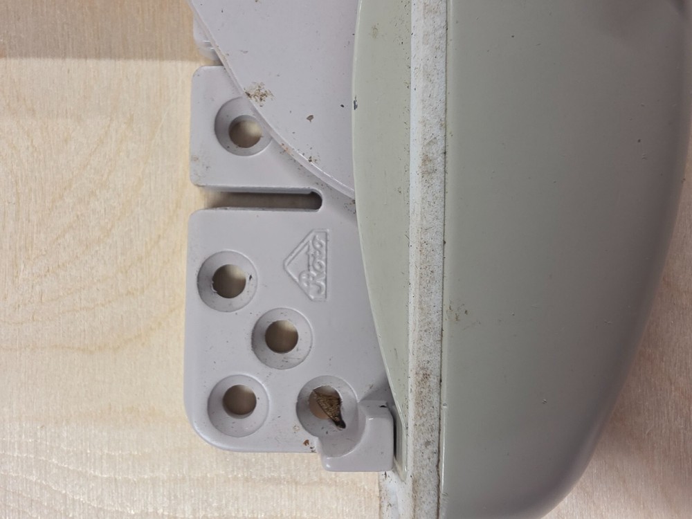 GU Casement Operator Split Arm { Right Hand } Beige- With Folding Crank Handle