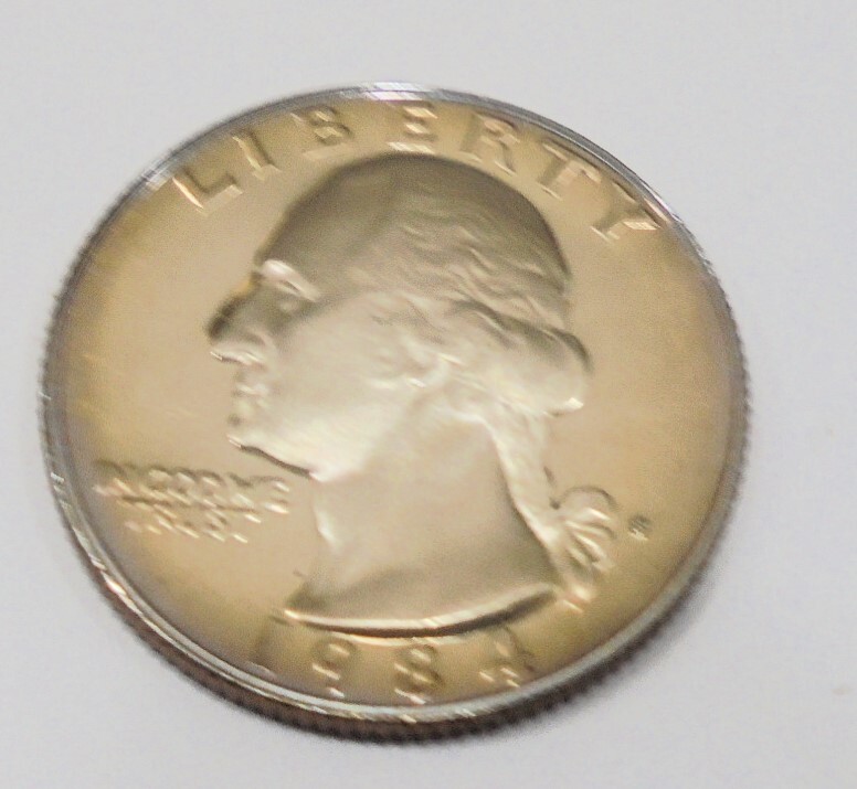 NICE 1984 s Proof Washington Quarter Deep Cameo # 167