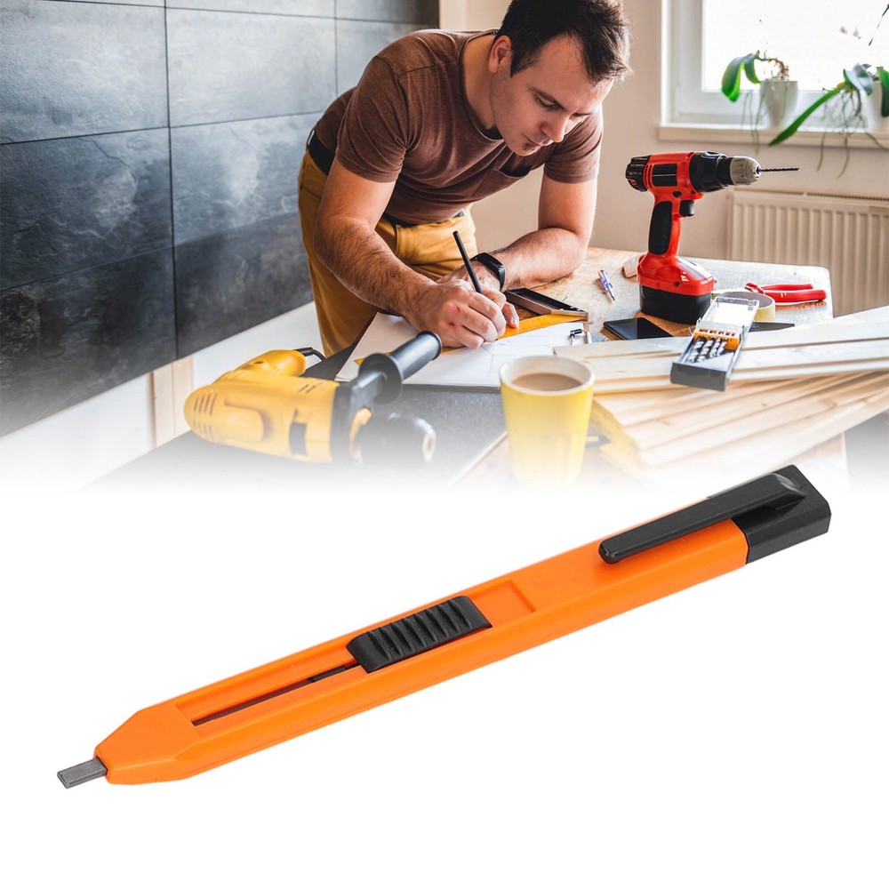 Mechanical Carpenter Pencil Scribing Tool Marker Set Kit With 6Pcs Refill