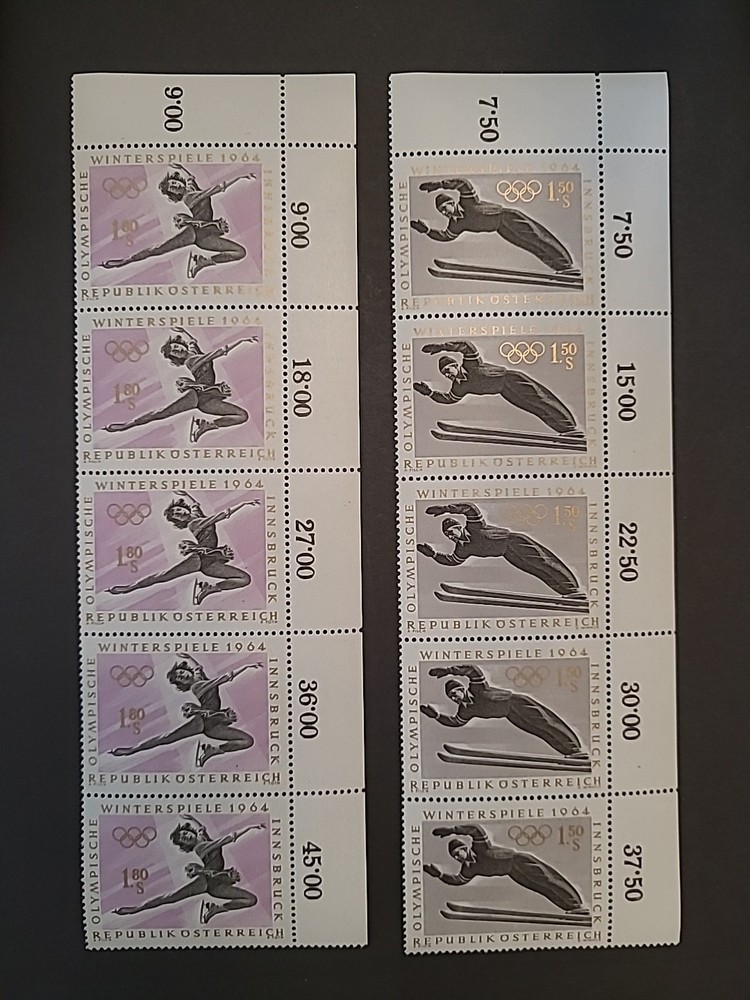 Stamps Austria Olympics 1964 Part block