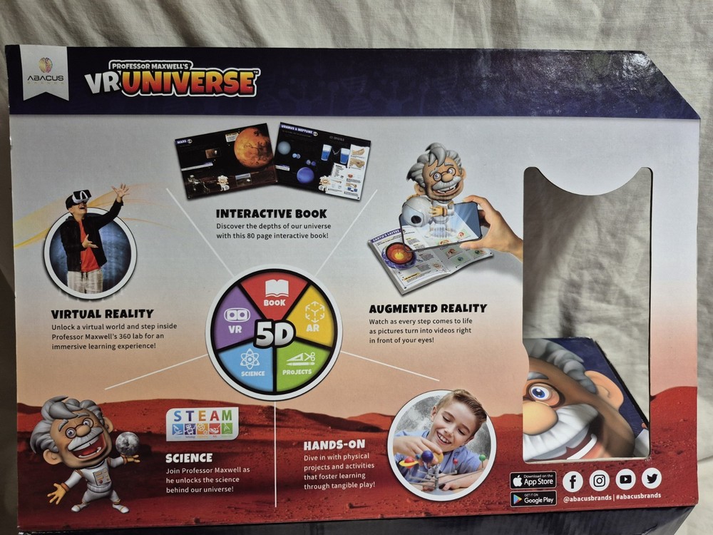 Professor Maxwell's Virtual Reality Universe Exploration Interactive Science Lab