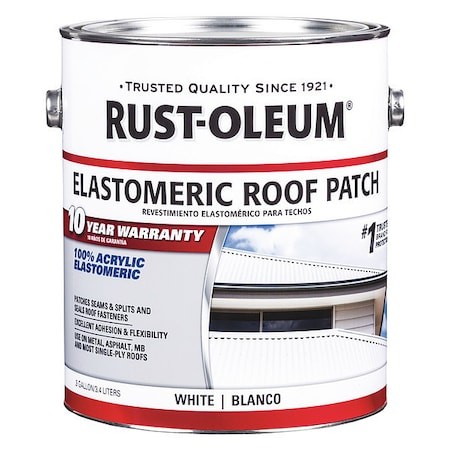 Rust-Oleum 301898 Elastomeric Sealant, 0.9 Gal, Water Base