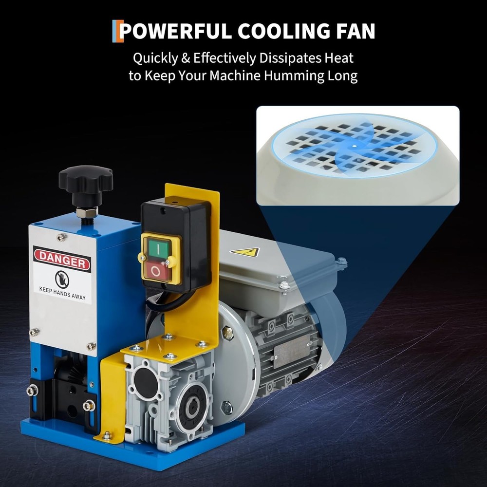 Electric Wire Stripping Machine, 0.06"-1" Automatic Scrap Wire Stripper with ...