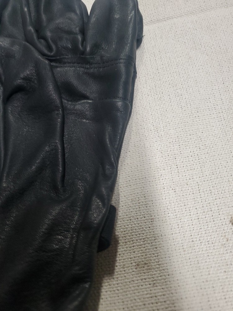 Bin Light Duty Black Leather D3A Gloves USGI Size 4 ( Medium) NOS