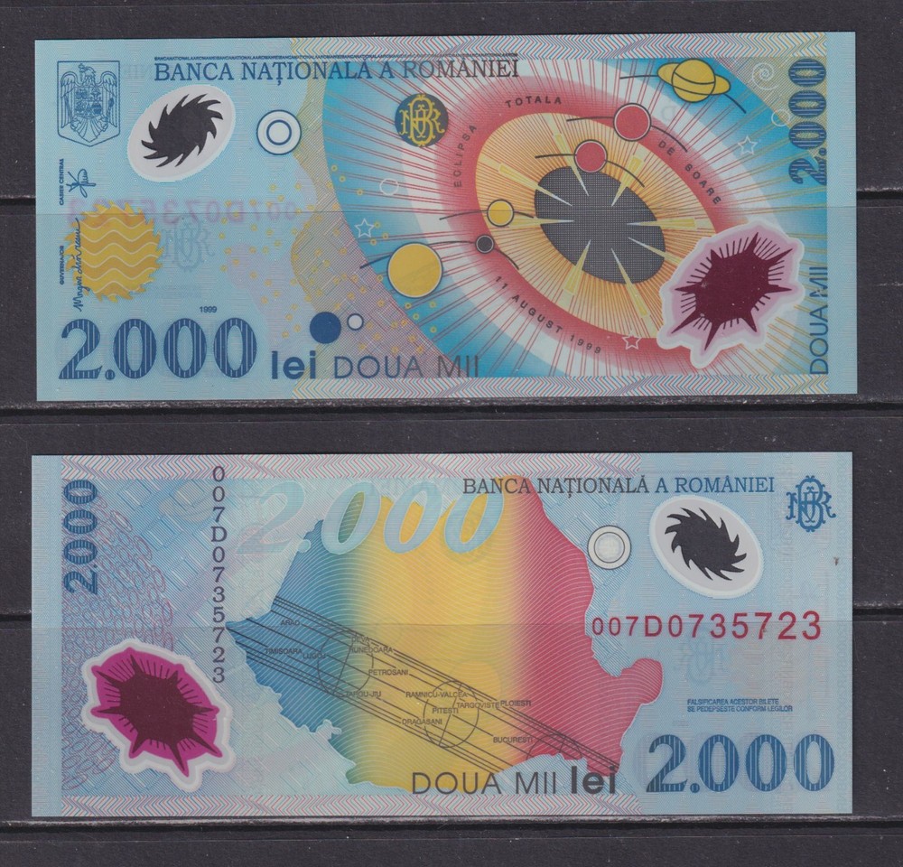 ROMANIA - 1999 2000 Lei UNC