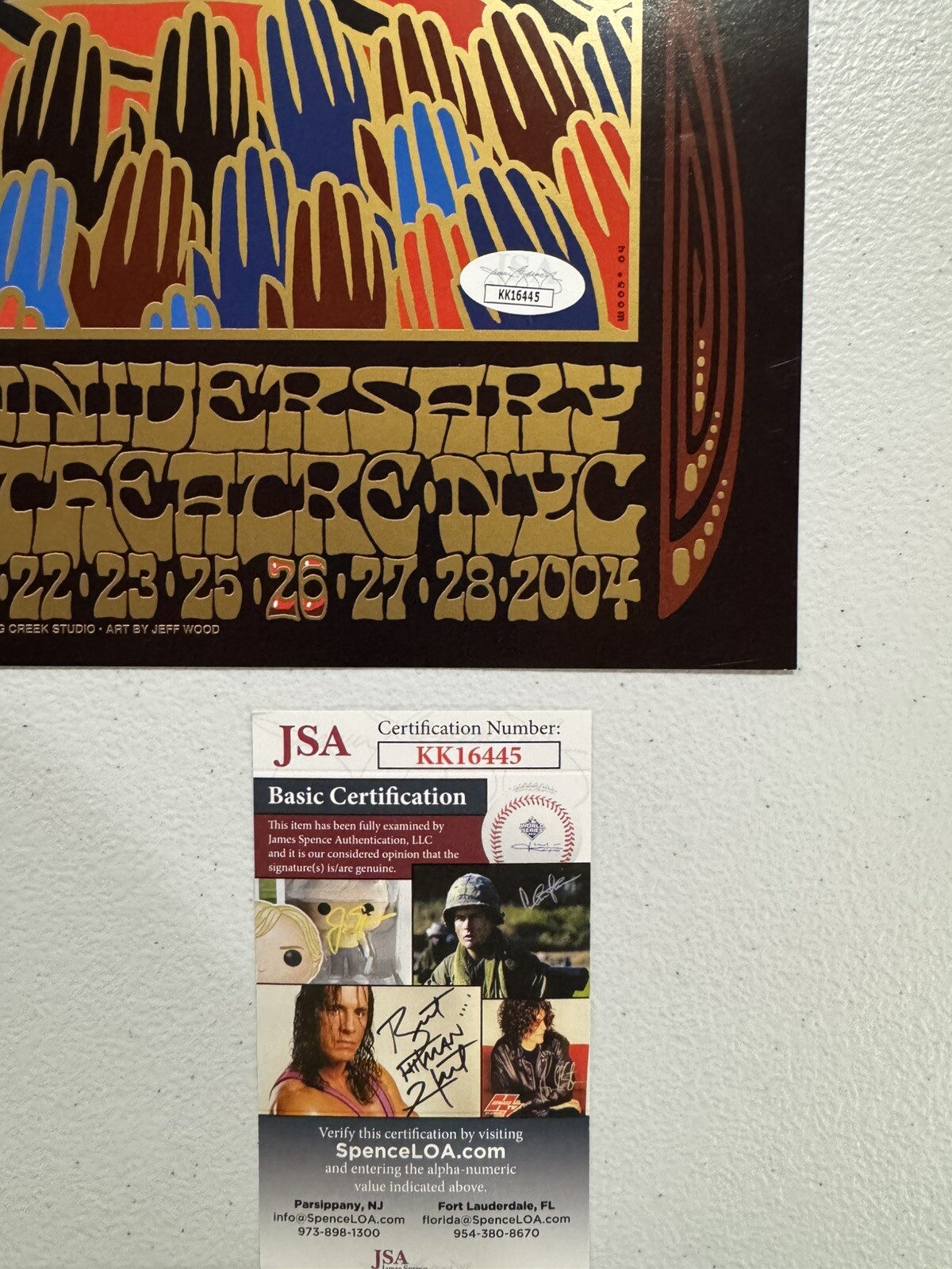 Amazing Allman Brothers Signed Concert Poster Butch Trucks Beacon Theater JSA