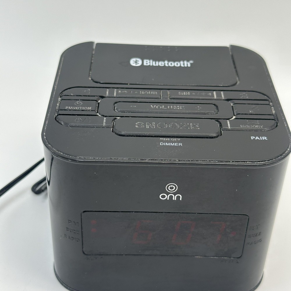 onn bluetooth Clock radio