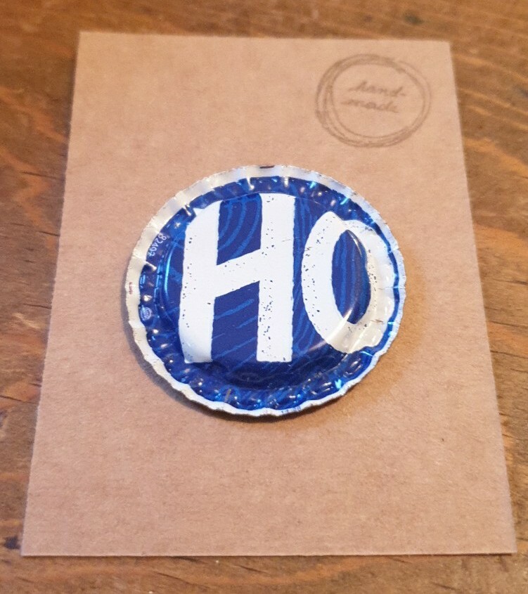 BOTTLE CAP FRIDGE MAGNET HOBGOBLIN BLUE STYLE B
