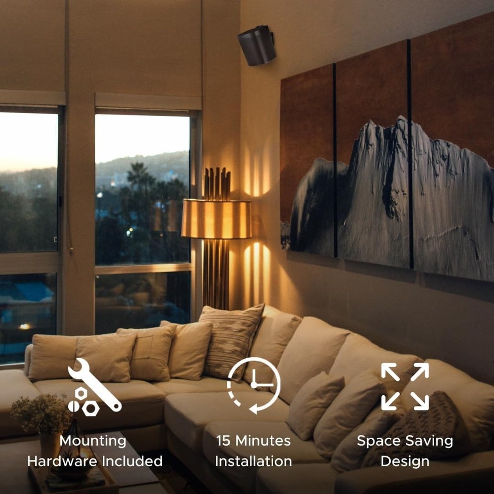 Custom Designed Wall Mount for Sonos Speakers - Easy Installation - Twin Pack