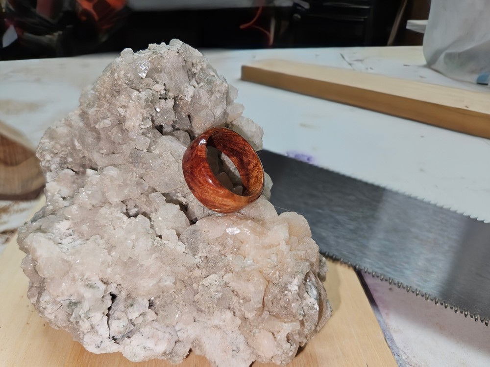 Solid Wood Ring. Stabalized Mesquite Burl. Size(s) 5-14