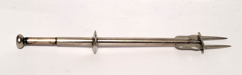 ALPAKA Mechanical Spring loaded Olive / Cherry Fork - Bar Tool