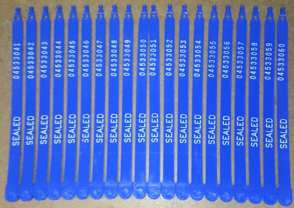 Cambridge Plastic Security Seals Pack of 100