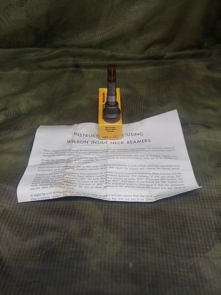 L.E. Wilson Inside Neck Reamer .35 Cal