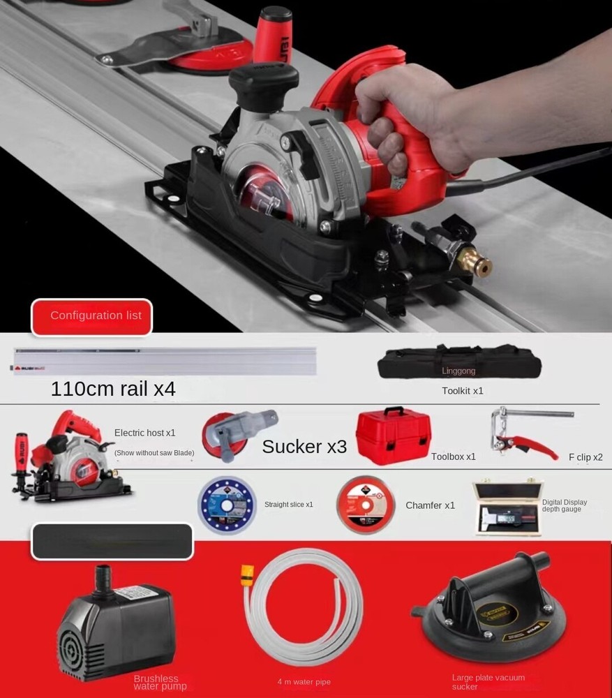 Electric Large Plate Tile Cutting Machine 4.4m Thin Ceramic Stone Cutting