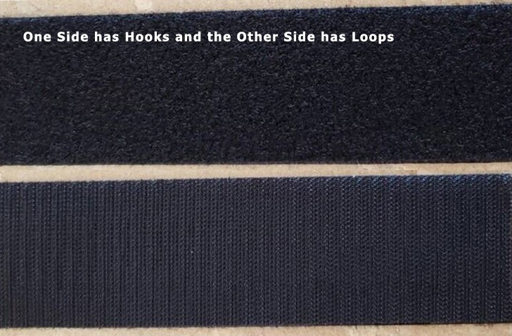 Four 8 x 2 inch Hook and Loop Extension Straps