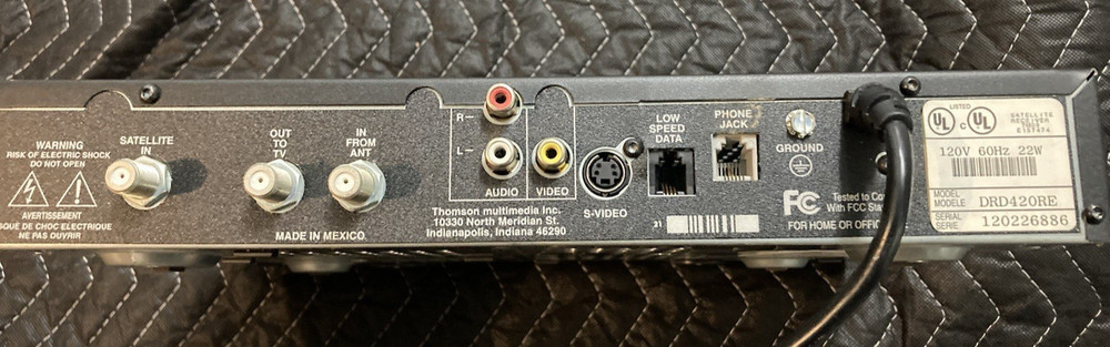 RCA DirecTV Plus DRD420RE Satellite Receiver No Remote