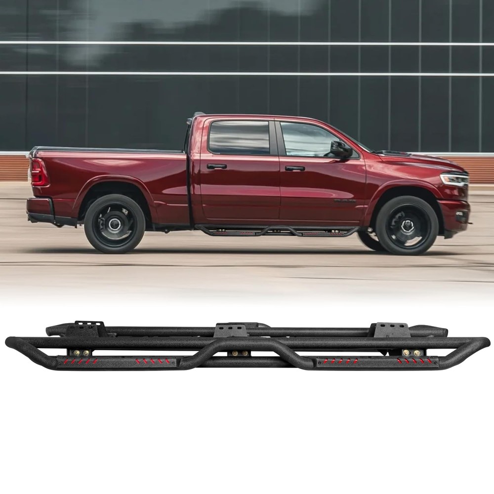 Side Step Bars for 2019-2024 Dodge Ram 1500 Crew Cab