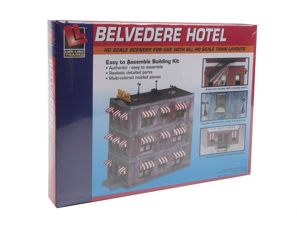 HO Scale Building Kits - Belvedere Downtown Hotel