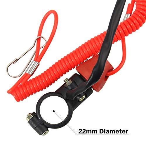 Kill Stop Switch for Motorcycle Boat Outboard Engine Motor 22mm 7/8" with