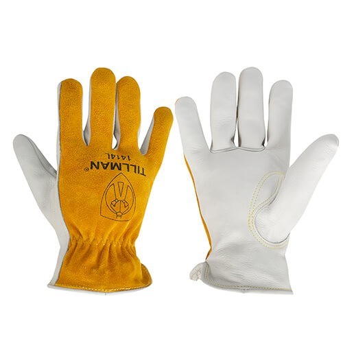 Tillman 1414 lg Top Grain/Split Cowhide Drivers Gloves fast ship