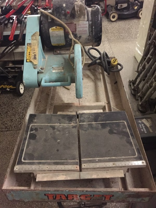 Target 1.5HP Tile Saw TA10100 PICK UP ONLY