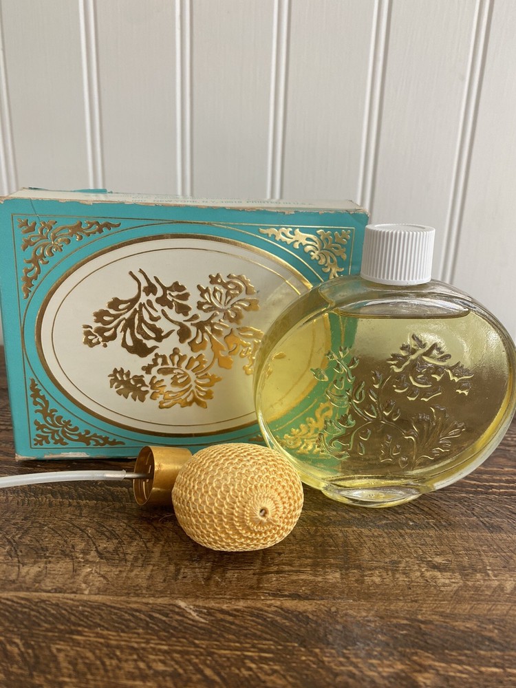 Vintage Avon Perfume Bottle Cologne Elegante Imperial Garden Atomizer Decanter