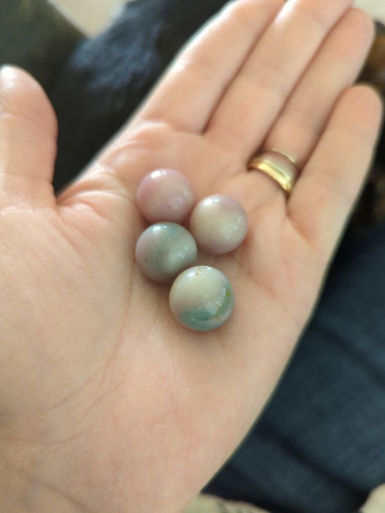 Vintage Cotton Candy Colored Marbles