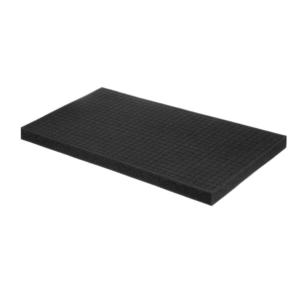 Polyurethane Foam Inserts, 16"Lx8"Wx1"T Packing Sheets Pre Cut(Black)