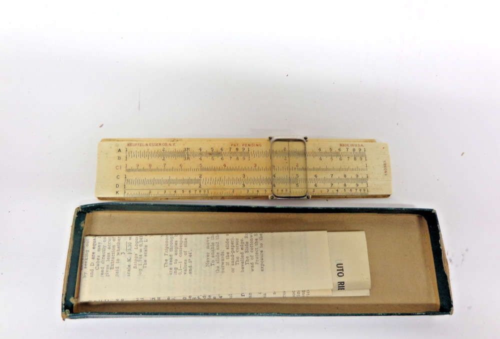 Vintage Lot of Drafting Slide Rules Plus