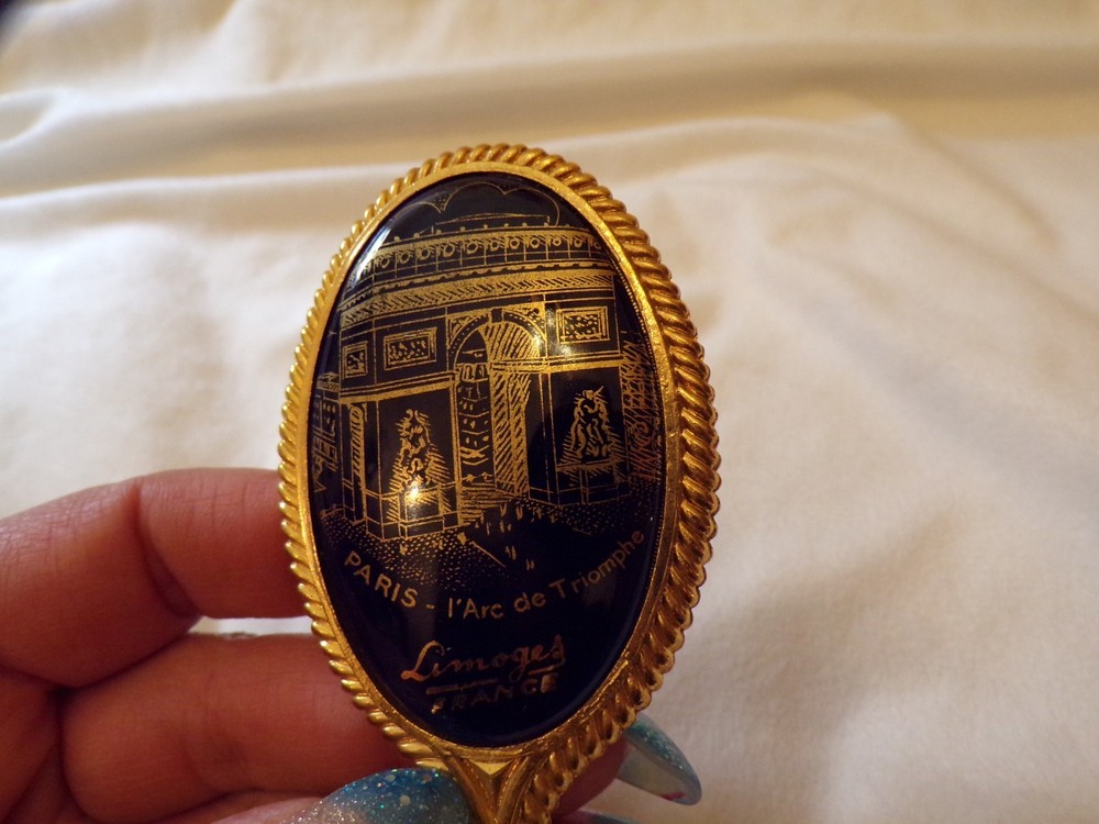 VTG Limoges Hand Held Mirror