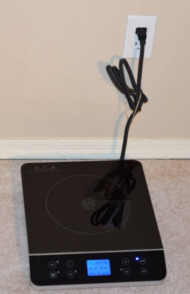 Portable Induction Cooktop, Electric Hot Plate, Programmable Single Burner