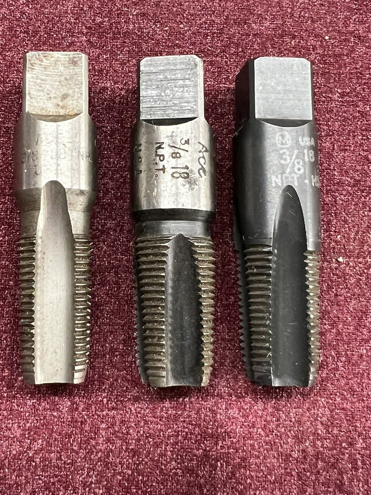3/8" 18 NPT-HS PIPE TAP - 3 TOTAL