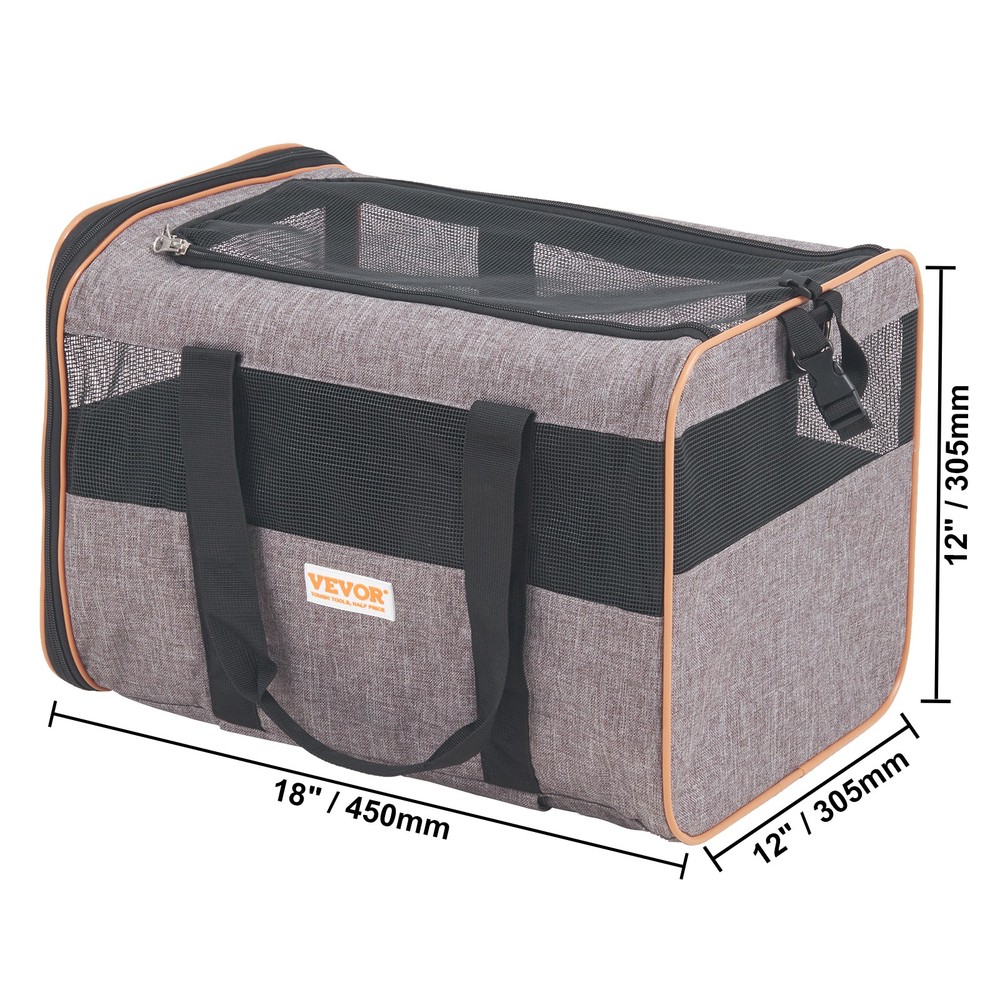 Airline Approved Rolling Pet Carrier with Wheels Handle Strap for Under 22LBS