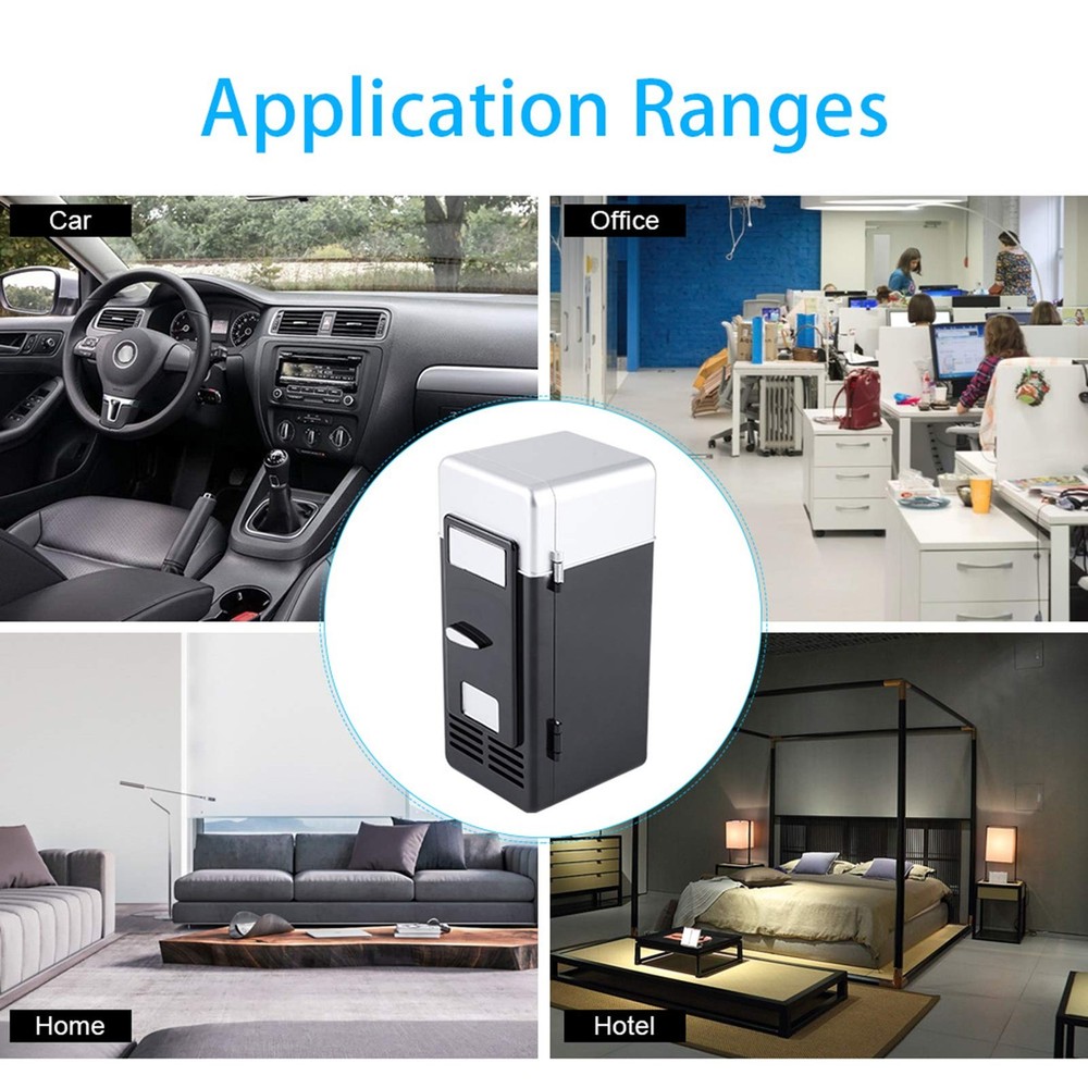 LED Mini USB Refrigerator, Portable USB Refrigerator, Drinks & Beverage Cans ...