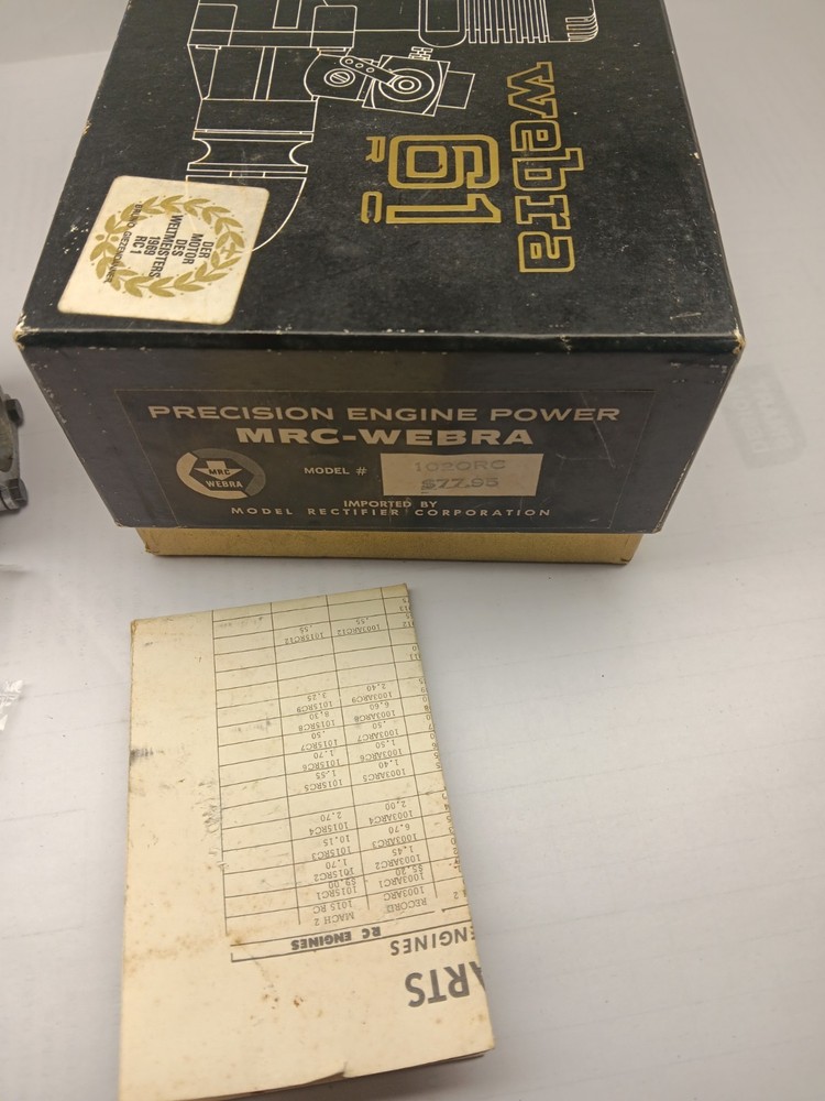 Vintage MRC Webra 61 Model 1020 RC Model Engine
