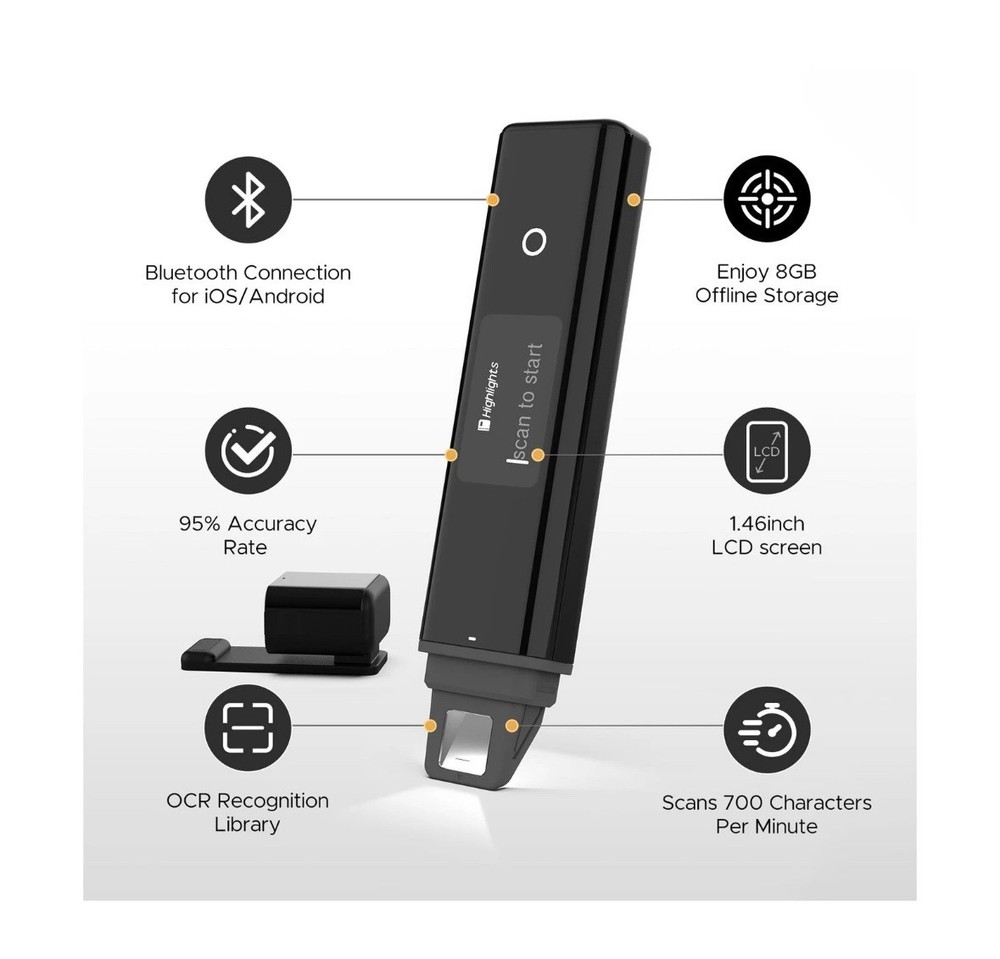 Digital Highlighter, Smart AI Scanner Pen, ChatGPT Digital Scanning Device VYU