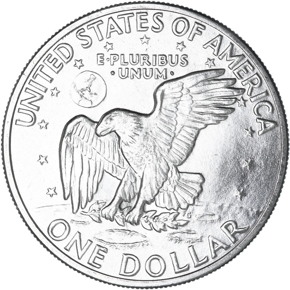 1971 S Eisenhower Dollar 40% Silver BU Ike US Coin